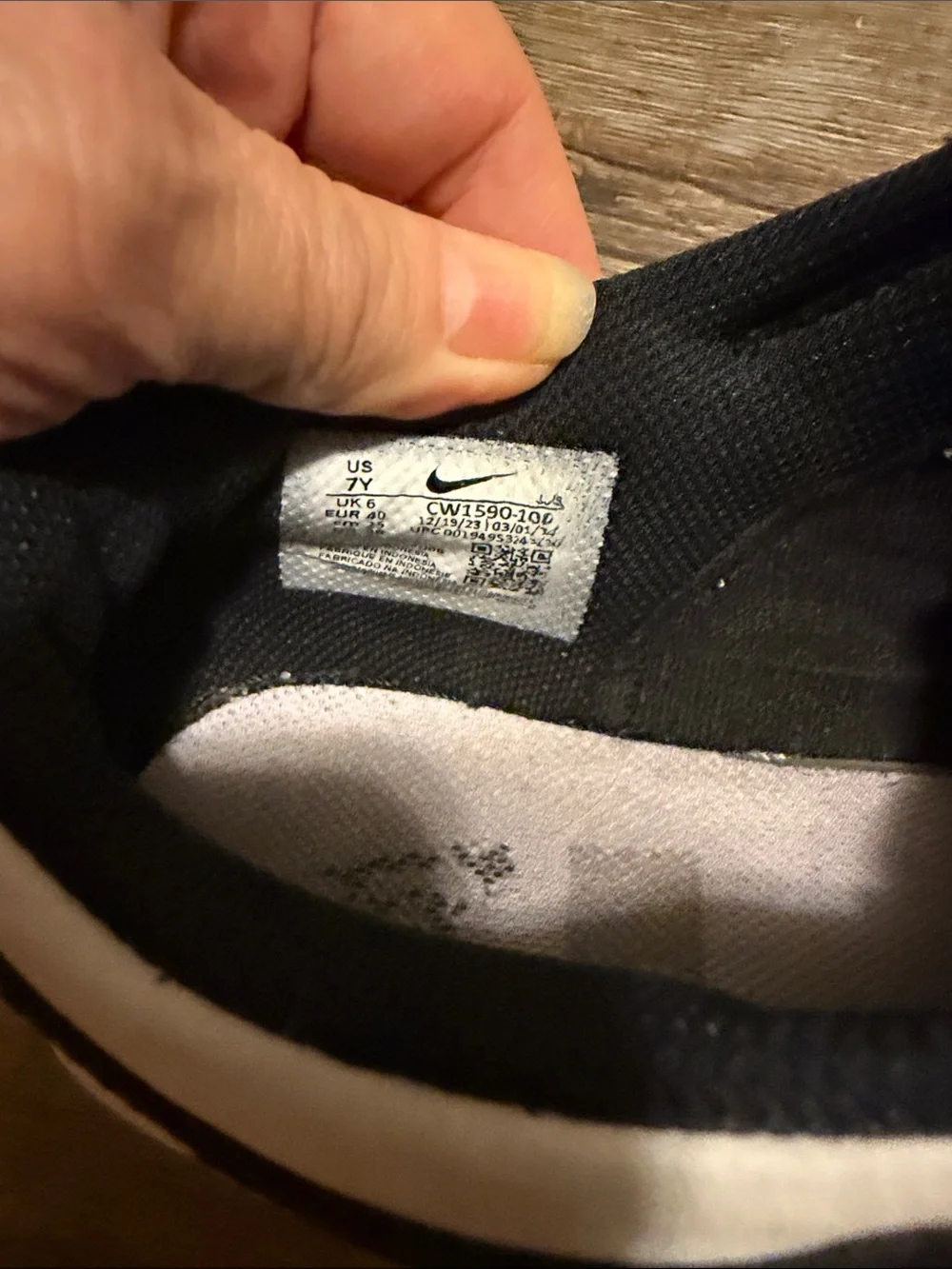 Nike Dunk Low Panda Kids Black and White Low-Top Skate Sneakers